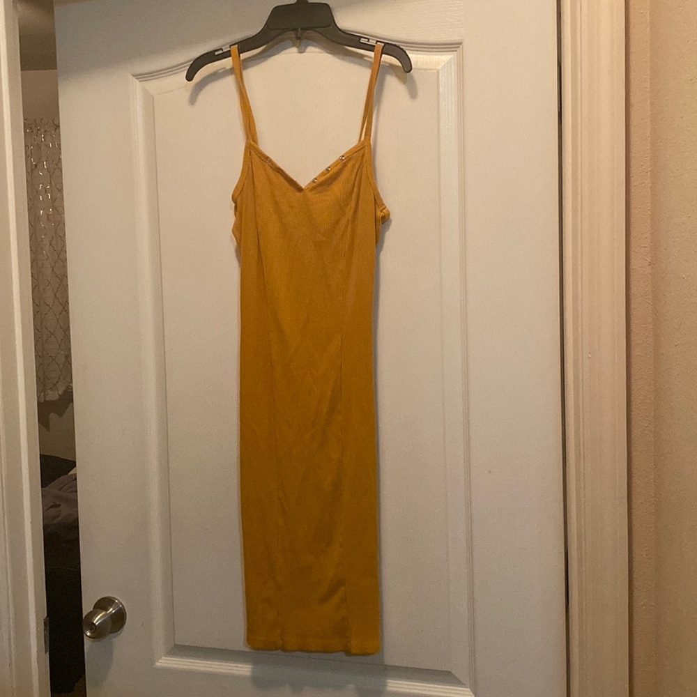 Yellow Body Con dress